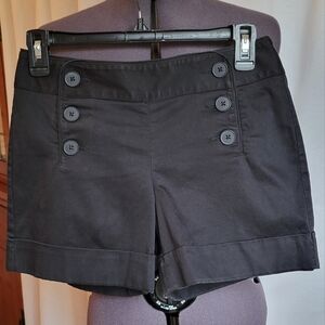 EXPRESS SIZE 0, Black Sailor Shorts